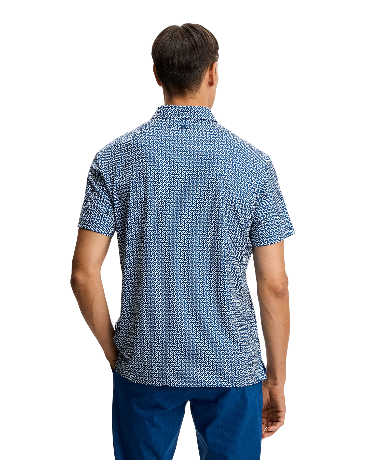 Bala Print Polo – Bias Bridge Estate Sky S