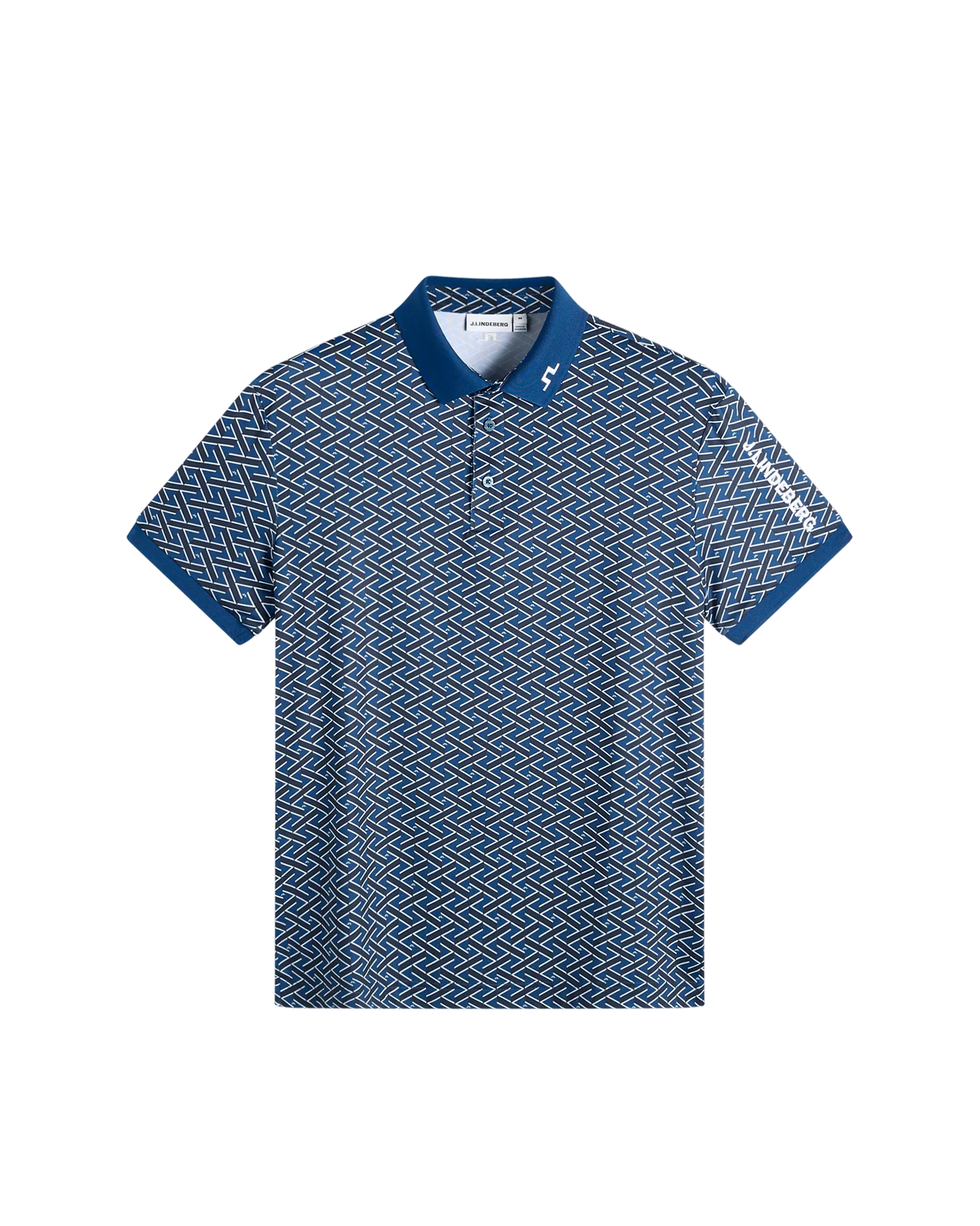 Tour Tech Print Polo – Ladder Estate Navy