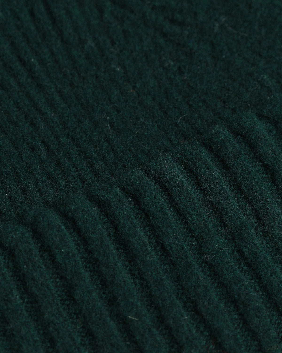 Fishtail Shaggy Beanie - Bottle Green