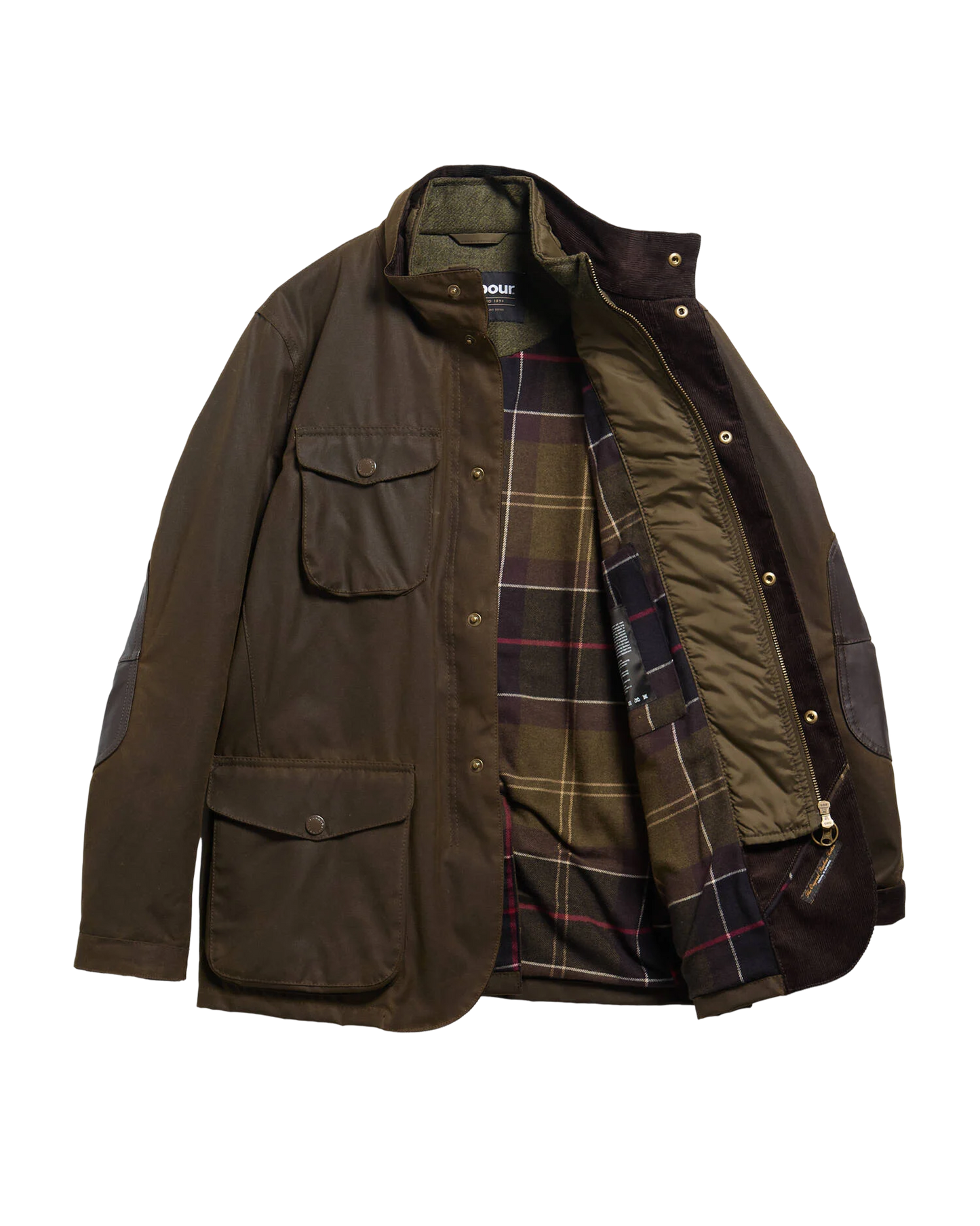 Ogston Waxed Jacket Olive