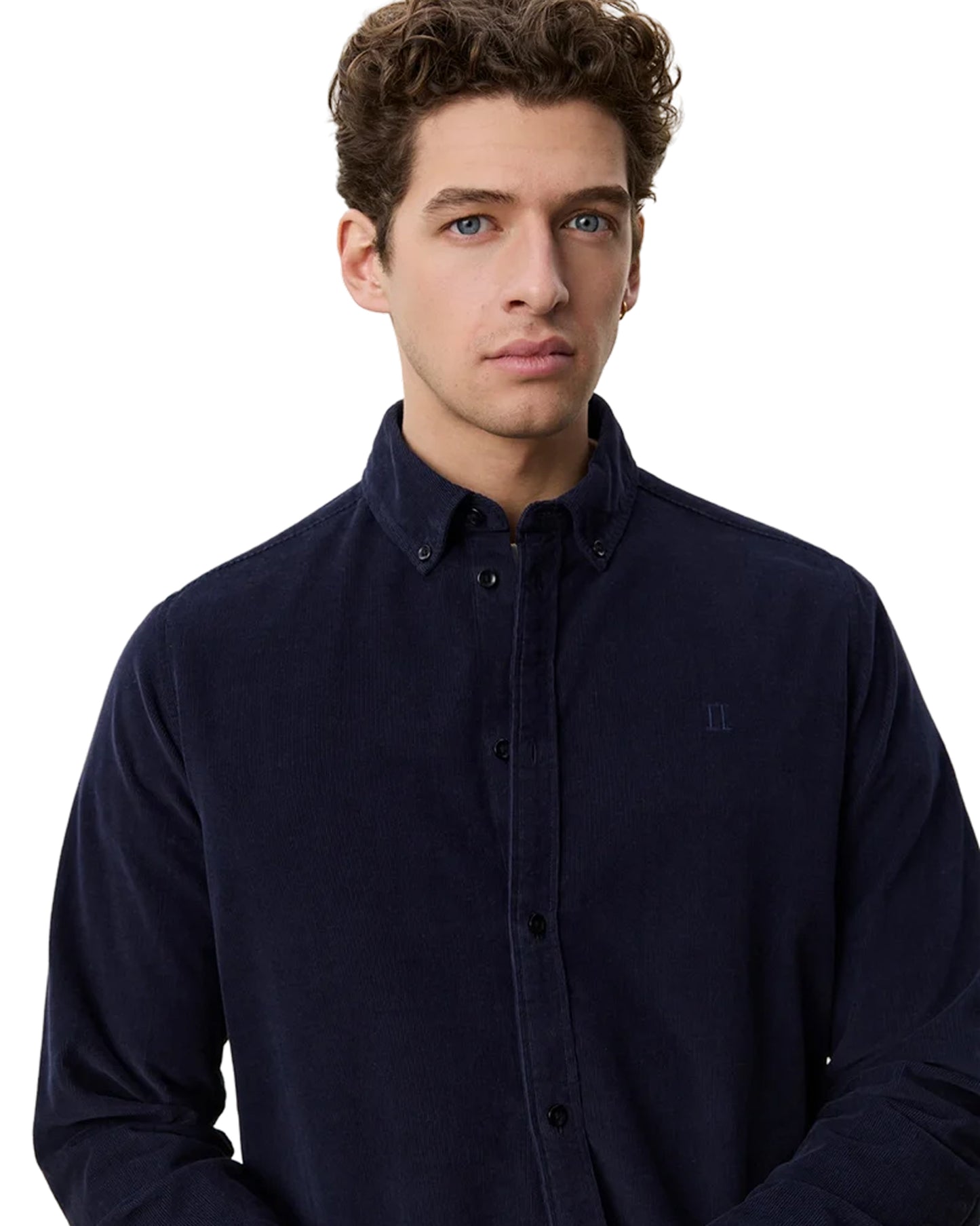 Pinwale Corduroy Shirt Dark Navy Blue