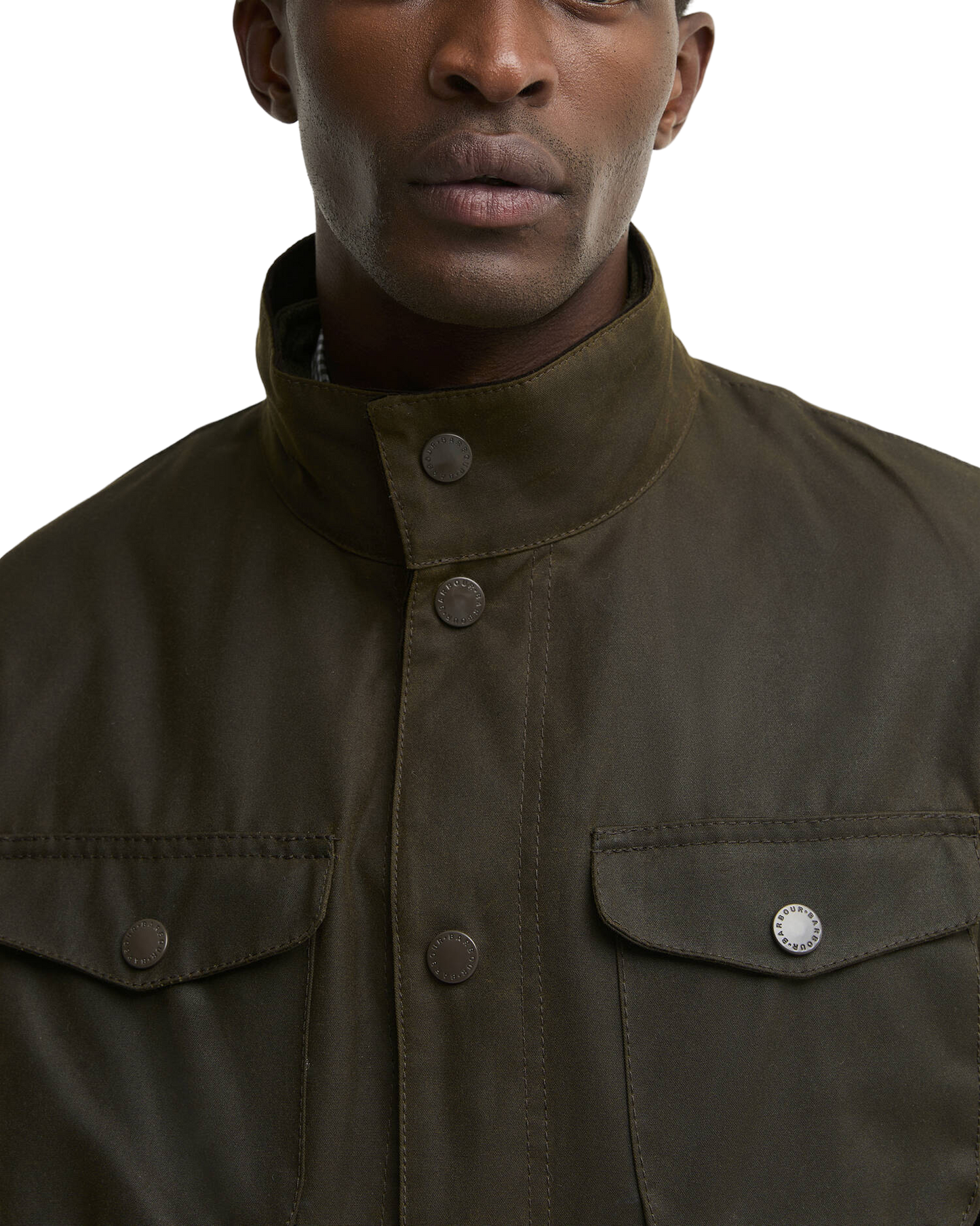 Ogston Waxed Jacket Olive
