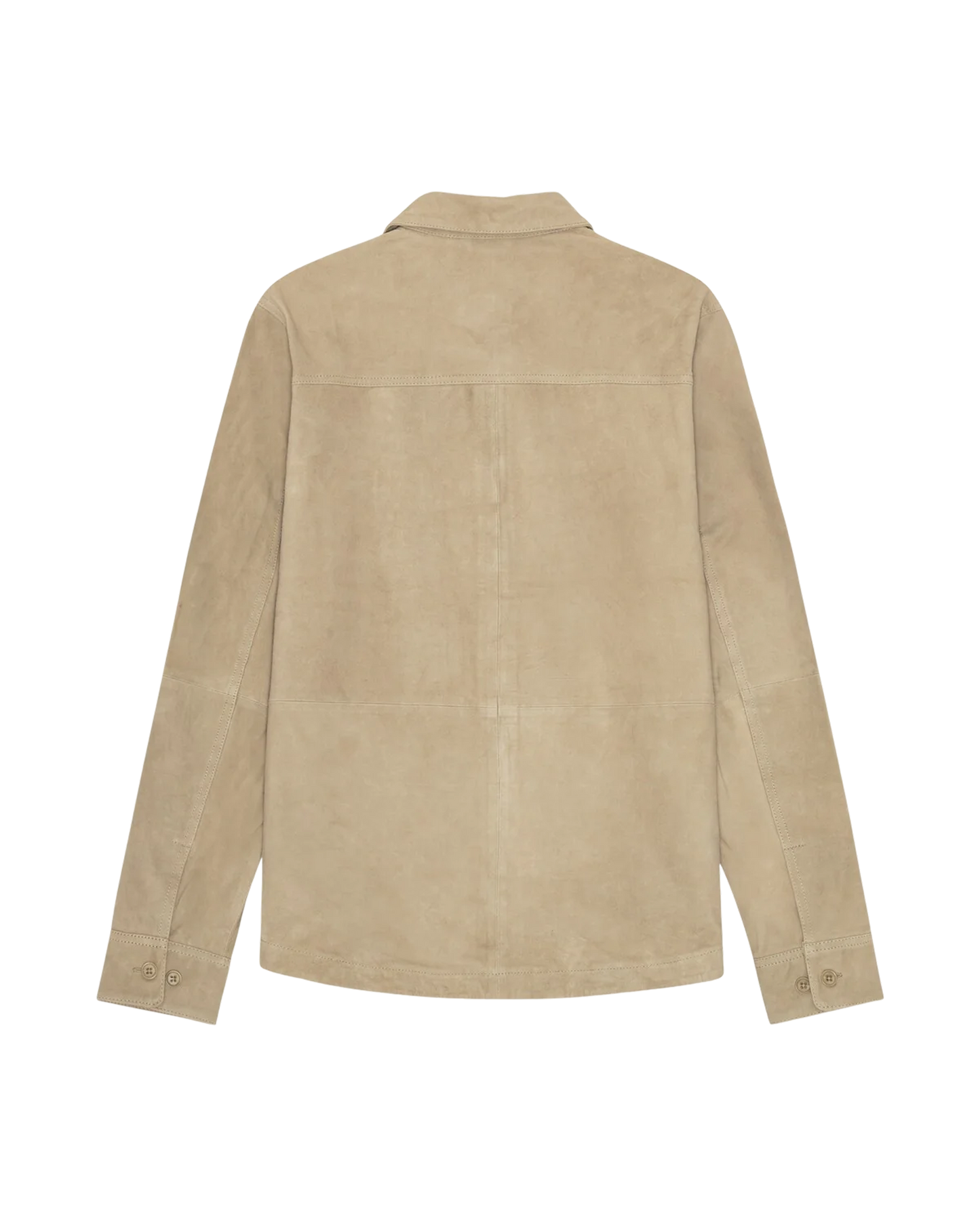 Les Deux Bertram Suede Overshirt – Light Sand