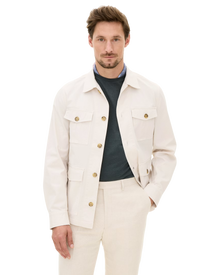 Oscar Jacobson Safari Shirt – White