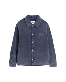 Leaf Relaxd Cord Overshirt Navy