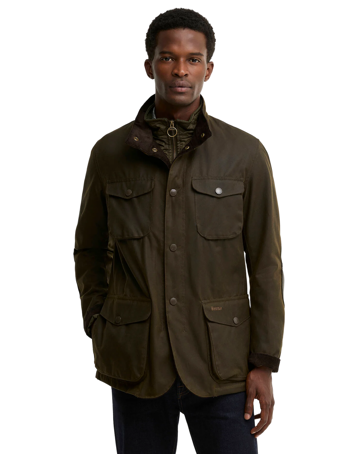 Ogston Waxed Jacket Olive