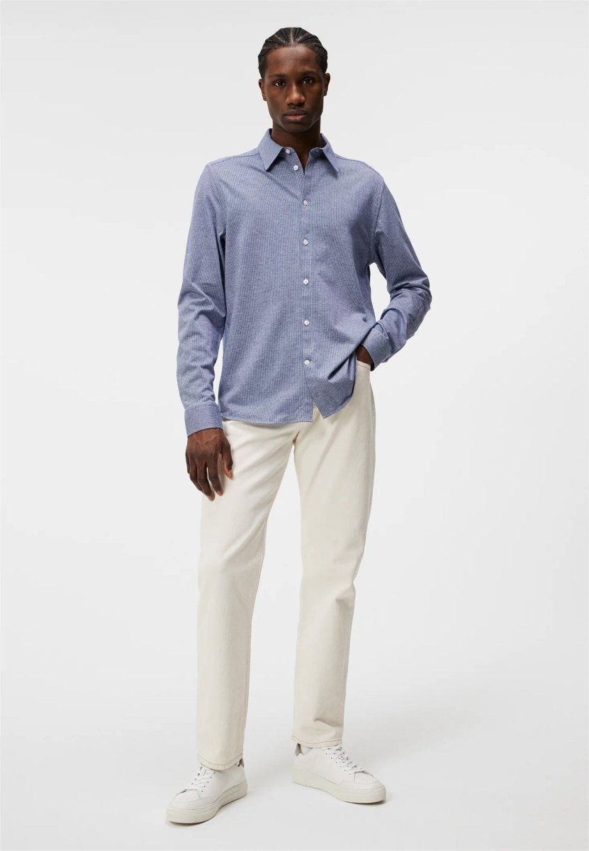 J.Lindeberg Marlon LS Jersey Slim Shirt - Mandy