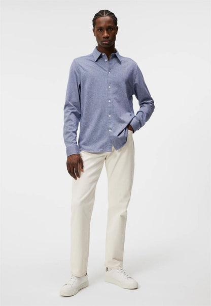 J.Lindeberg Marlon LS Jersey Slim Shirt - Mandy
