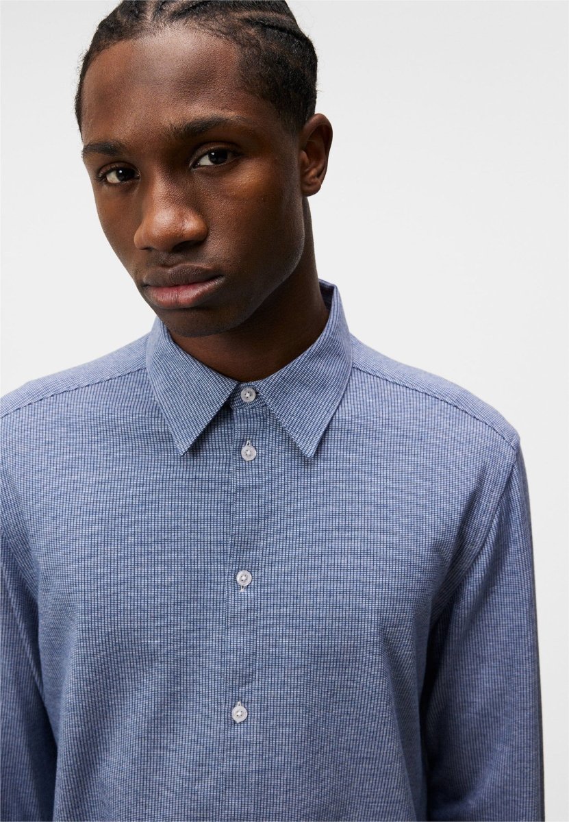 J.Lindeberg Marlon LS Jersey Slim Shirt - Mandy