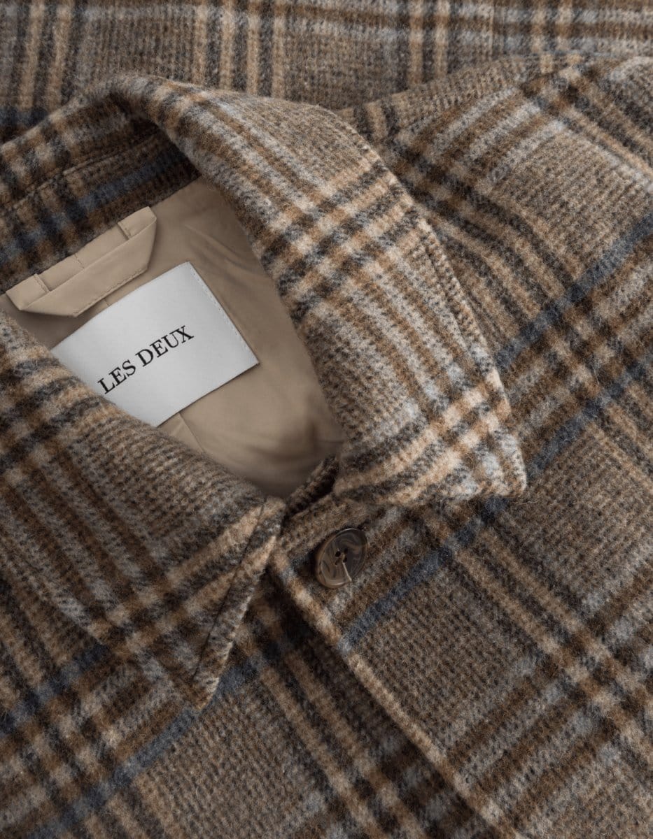 Les Deux Mckay check wool frakk - Mandy