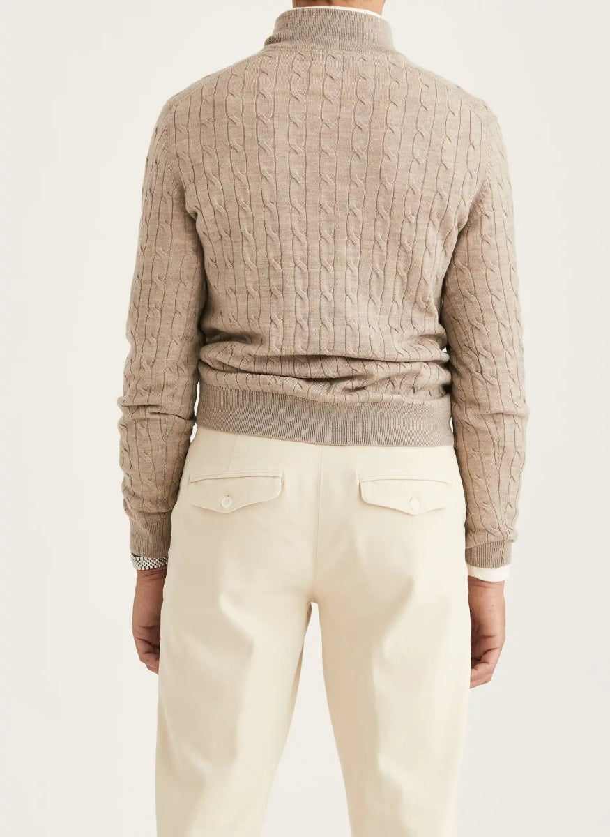 Morris Stockholm Merino Cable John Zip - Mandy