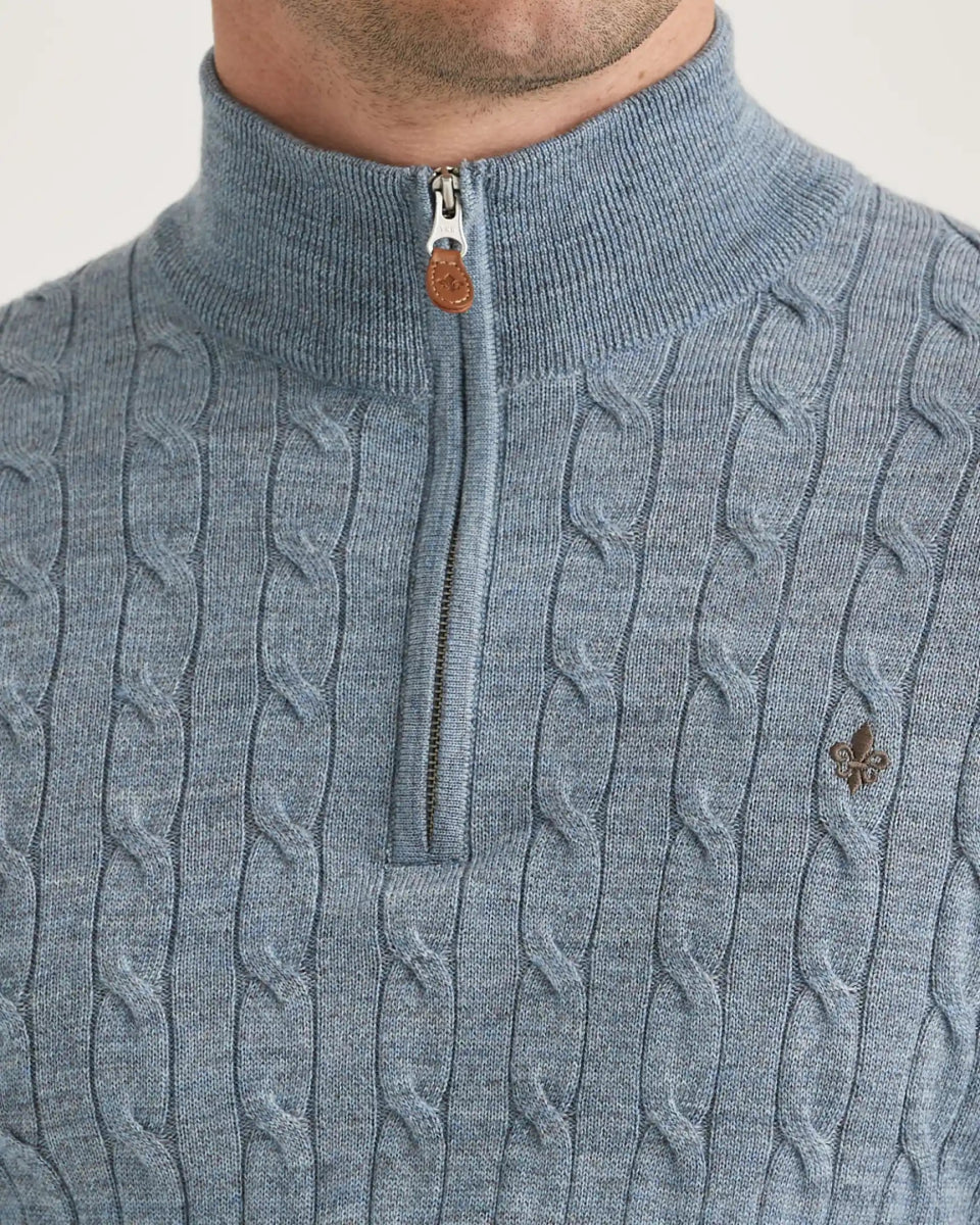 Morris Stockholm Merino Cable John Zip - Mandy