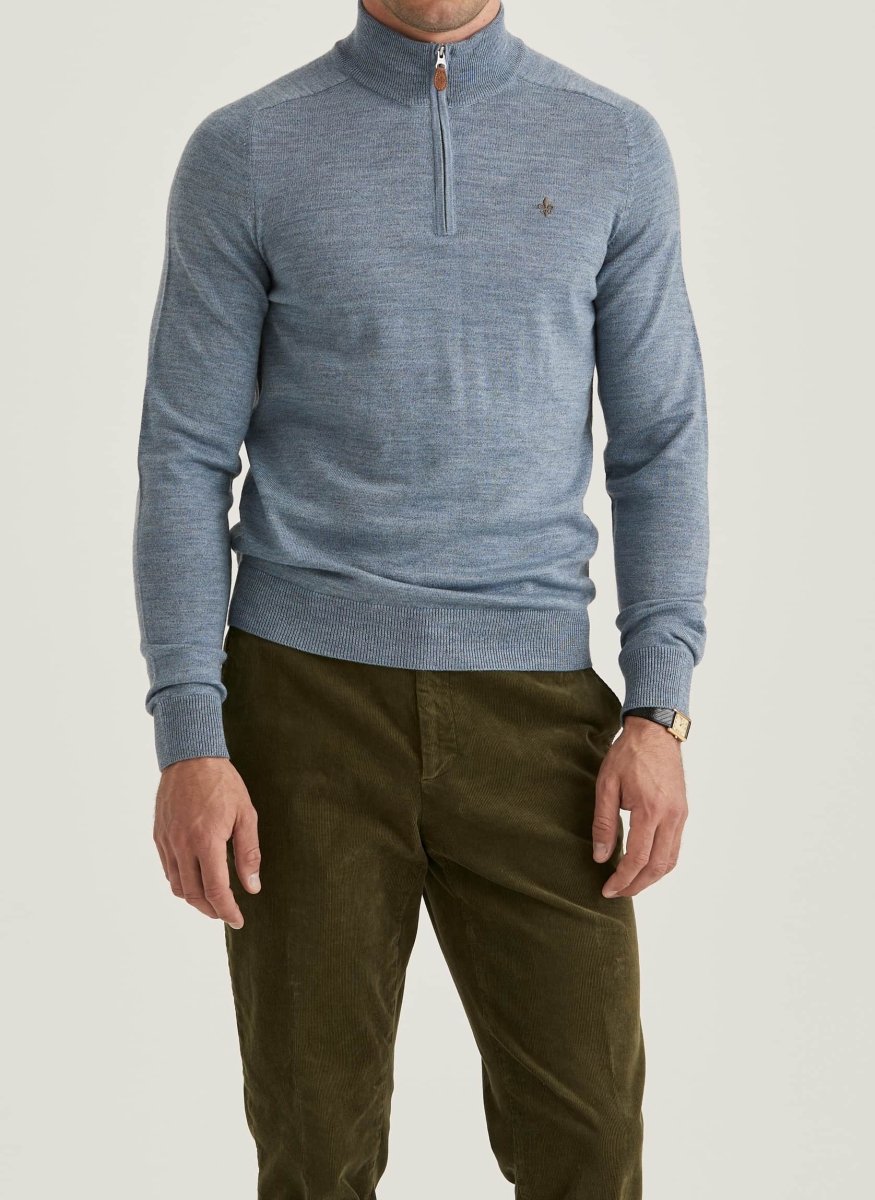 Morris Stockholm Merino John Zip - Mandy