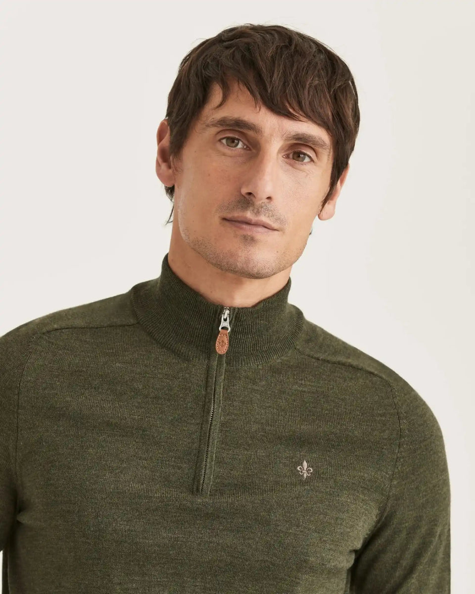 Morris Stockholm Merino John zip - Mandy