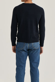 Morris Stockholm Merino vneck - Mandy