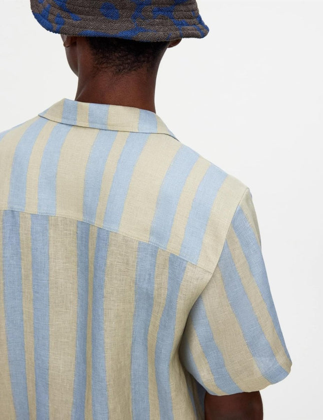 OAS Mist Strata Cuba Linen Shirt - Mandy