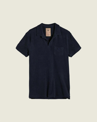 OAS Navy Polo Terry Shirt - Mandy