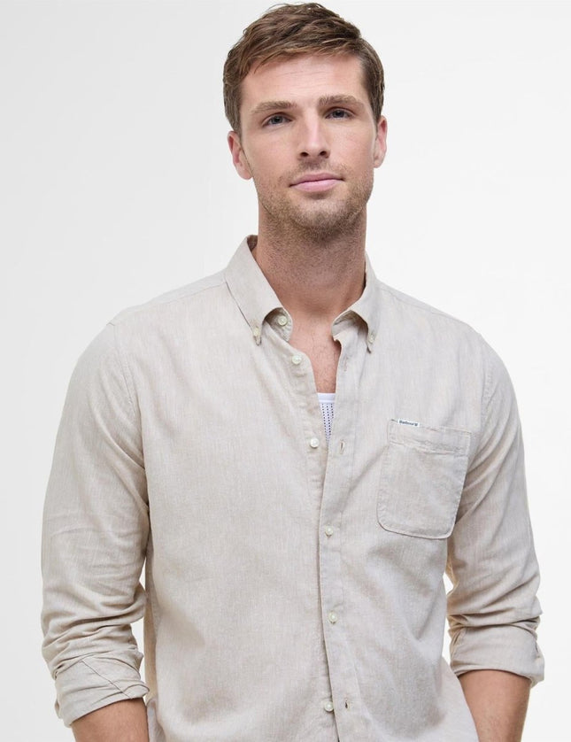 Barbour Nelson tailored shirt - Sand - Mandy
