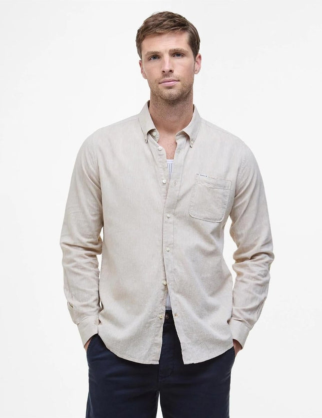 Barbour Nelson tailored shirt - Sand - Mandy