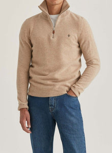 Morris Stockholm Newton half zip - Mandy