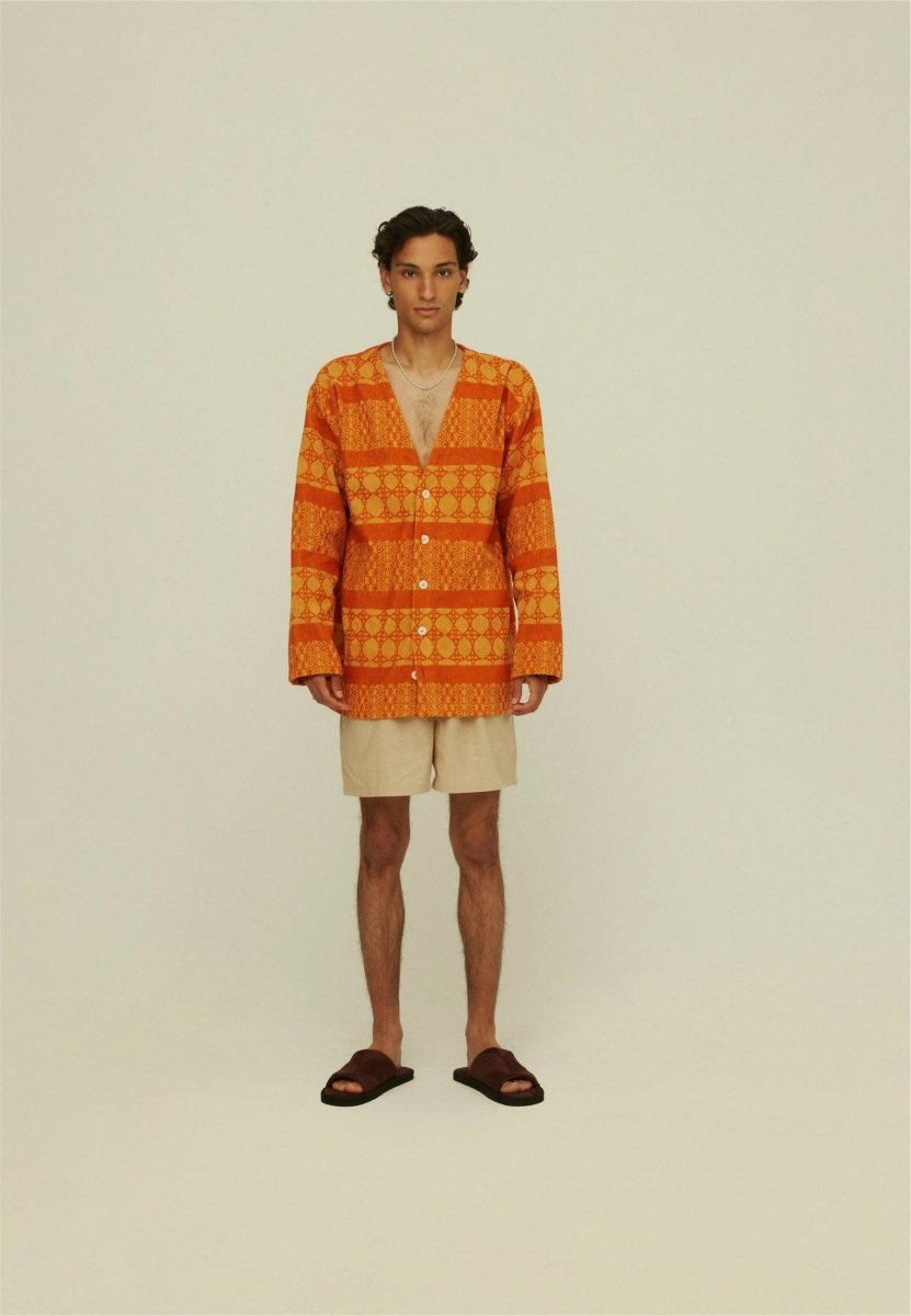 OAS Orange Ventura Terry Cardigan - Mandy