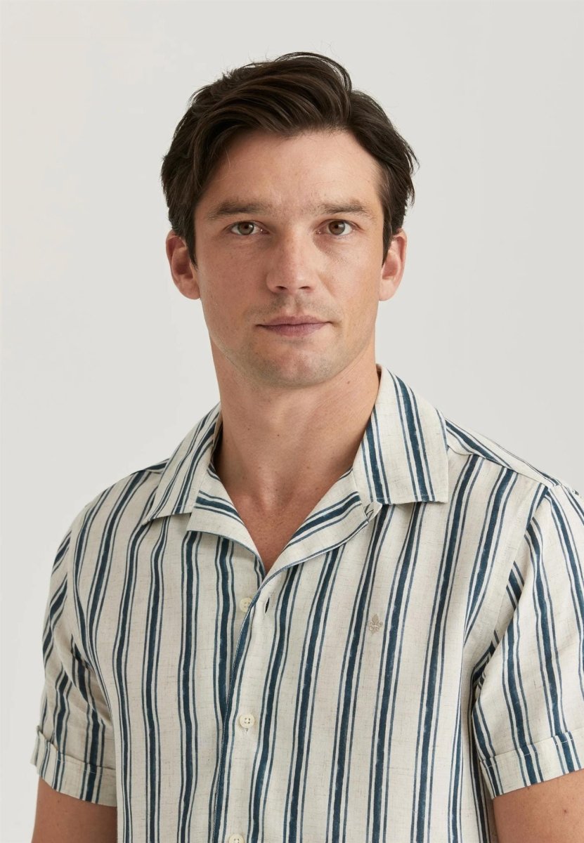 Morris Stockholm Printed short sleeve shirt - Mandy