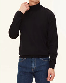 Oscar Jacobson Regular Fit Extra Fine Merino Wool Rollneck - Mandy