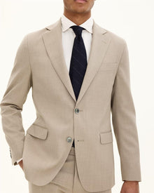 Oscar Jacobson Regular Fit Microstructure Blazer - Fogerty Blazer (100% ull) - Mandy