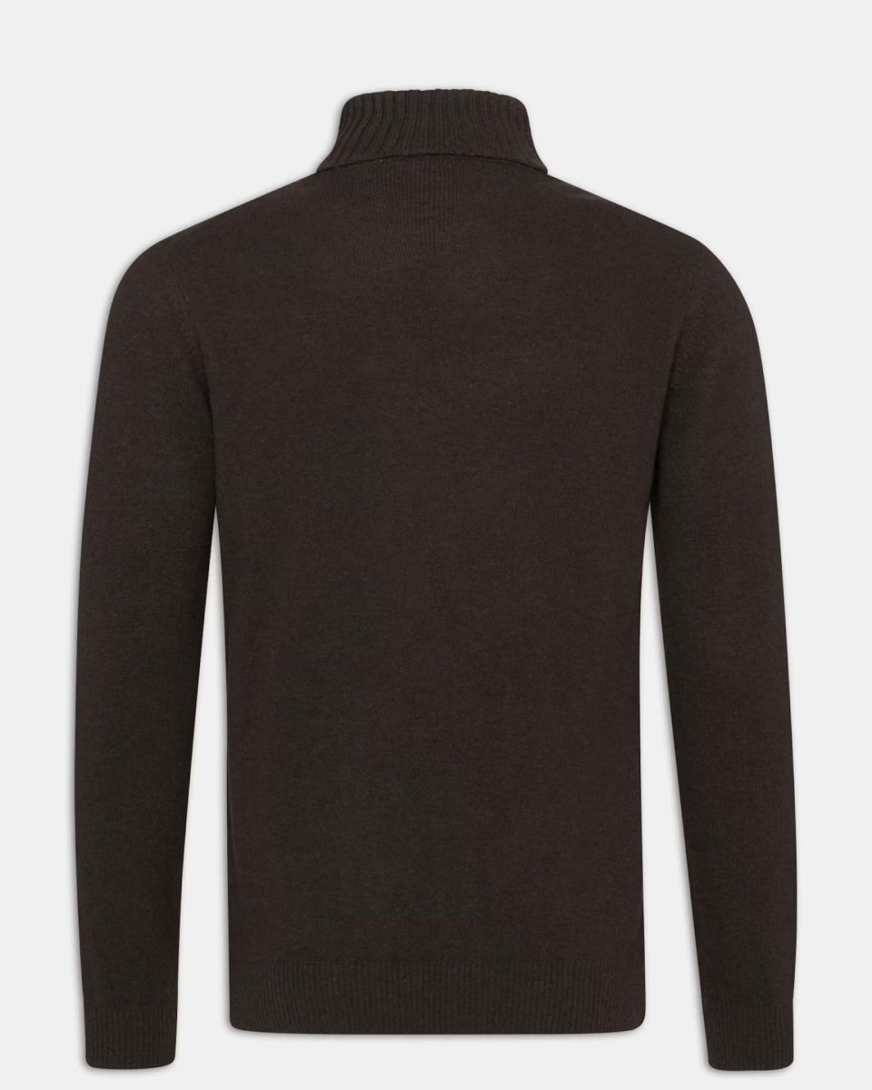 Oscar Jacobson Salim Rollneck - Regular Fit Pologenser Ull - Kasjmir - Mandy