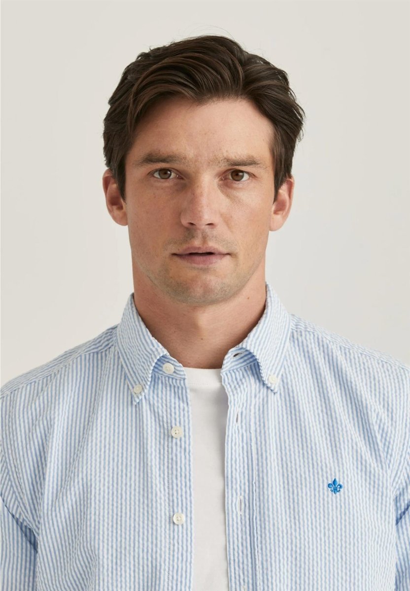 Morris Stockholm Seersucker shirt - Mandy