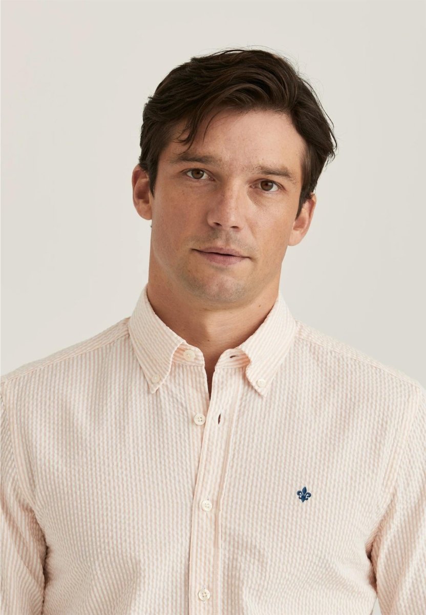Morris Stockholm Seersucker shirt - Mandy
