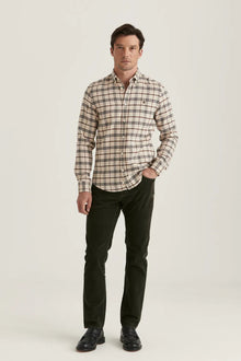 Morris Stockholm Soft Check Flannel - Slim Fit - Mandy
