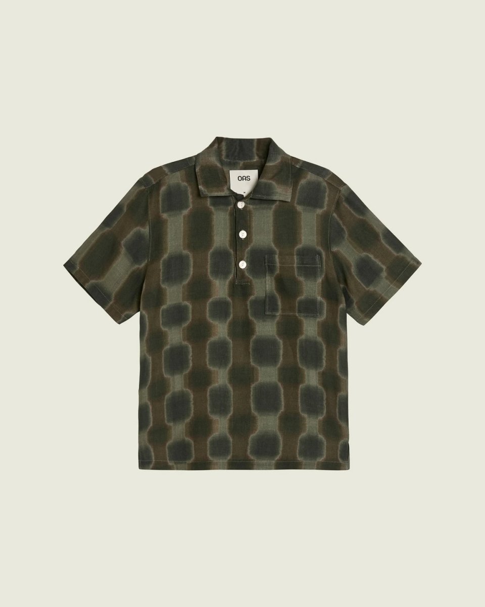 OAS Taupe Totemic Girona Linen Shirt - Mandy