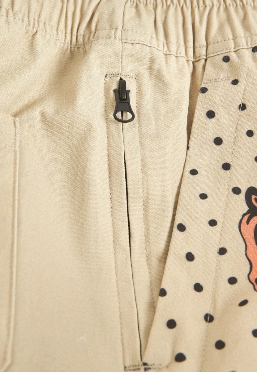 OAS Tiger Love Canvas Shorts - Mandy