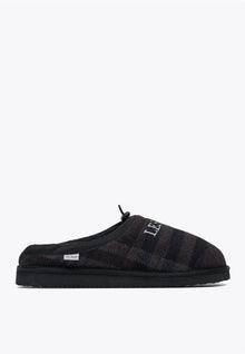 Les Deux Trey wool check slipper tøffel - Mandy