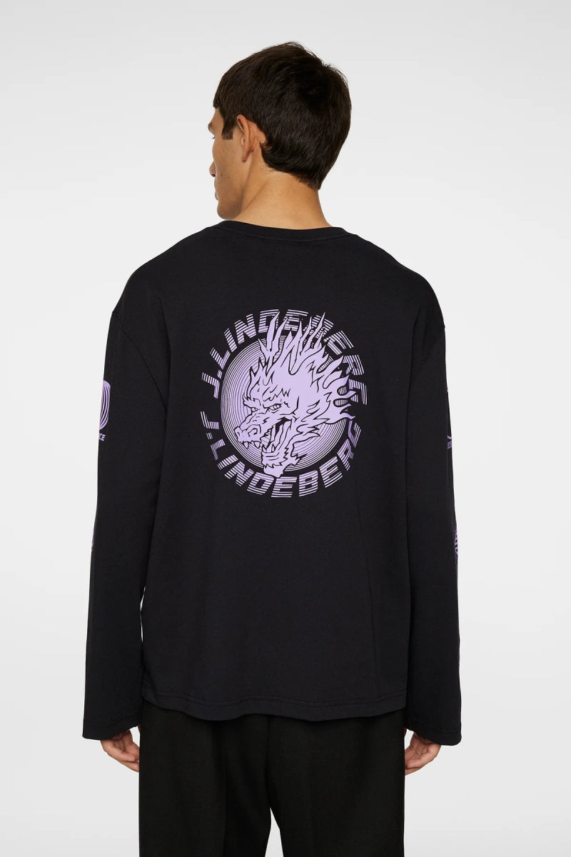 J.Lindeberg Walsh LS Print T-shirt - Mandy