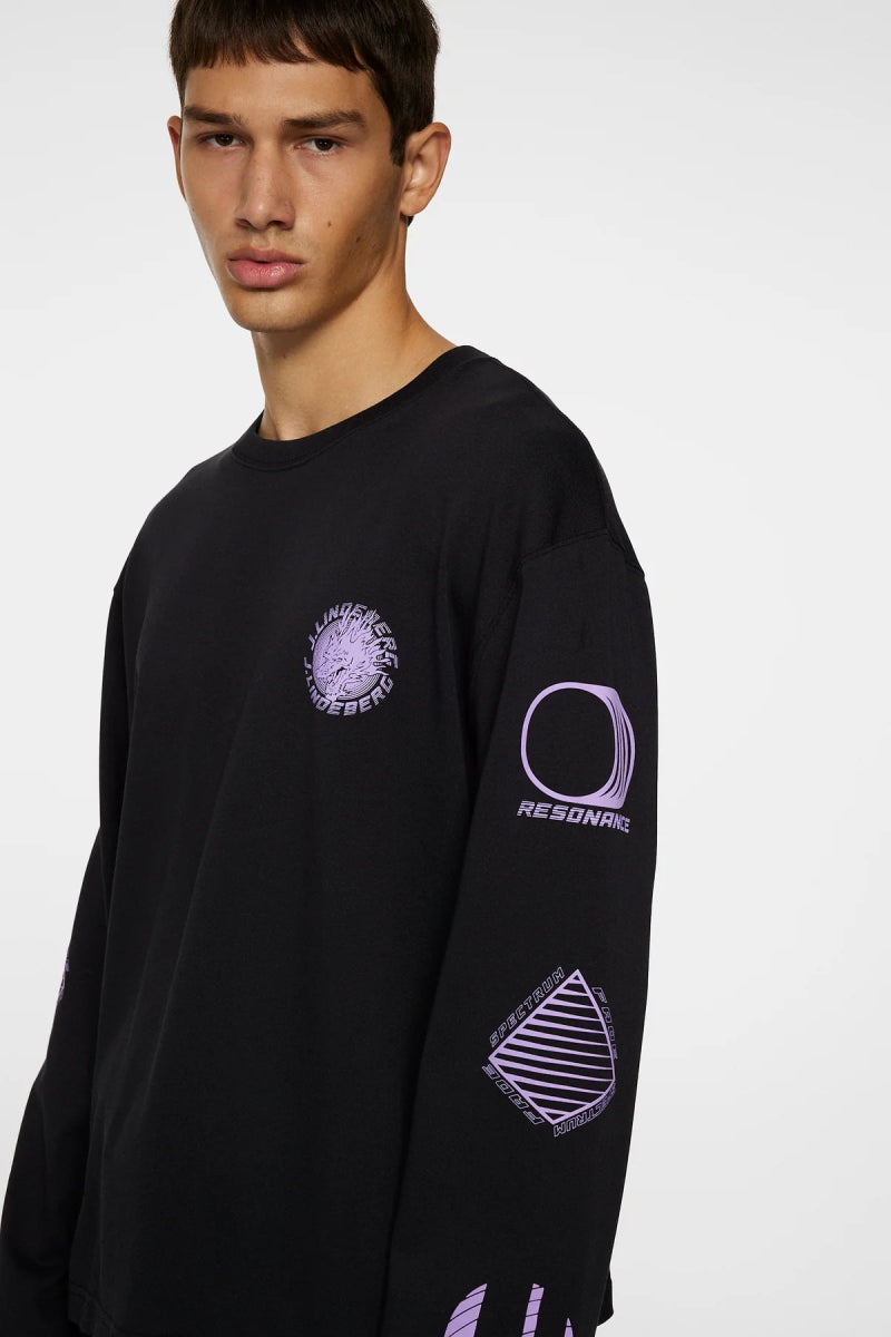 J.Lindeberg Walsh LS Print T-shirt - Mandy