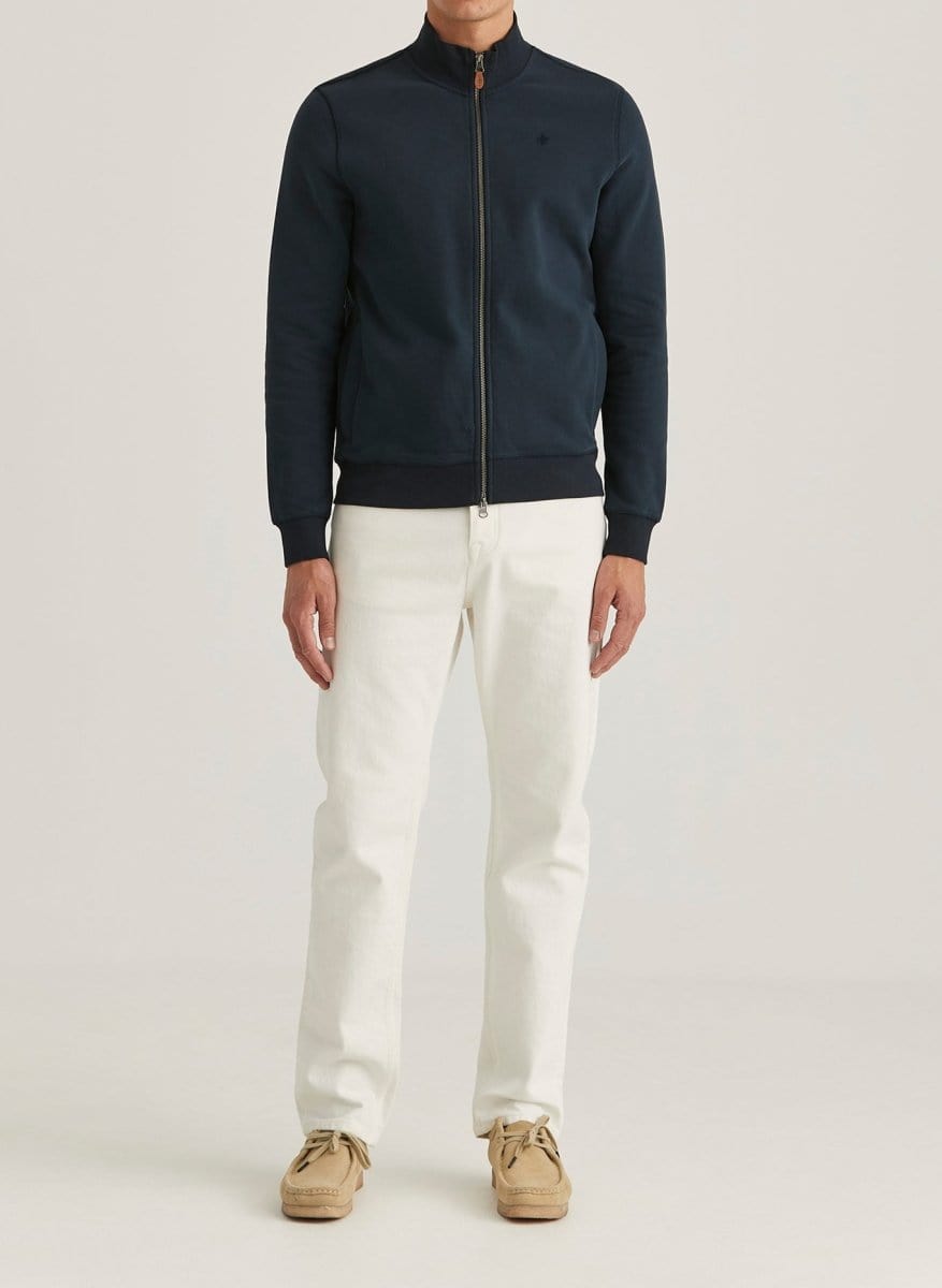 Morris Stockholm Warren zip cardigan - Mandy