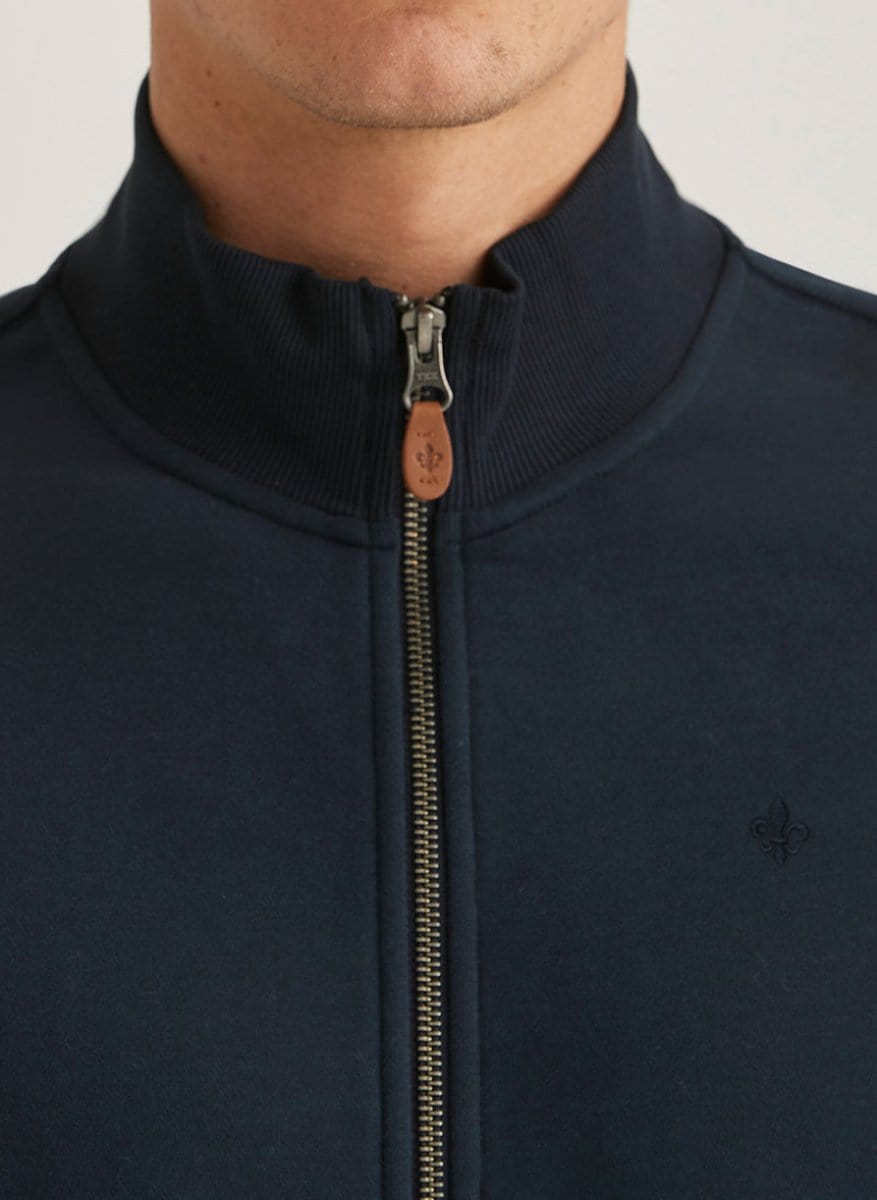 Morris Stockholm Warren zip cardigan - Mandy