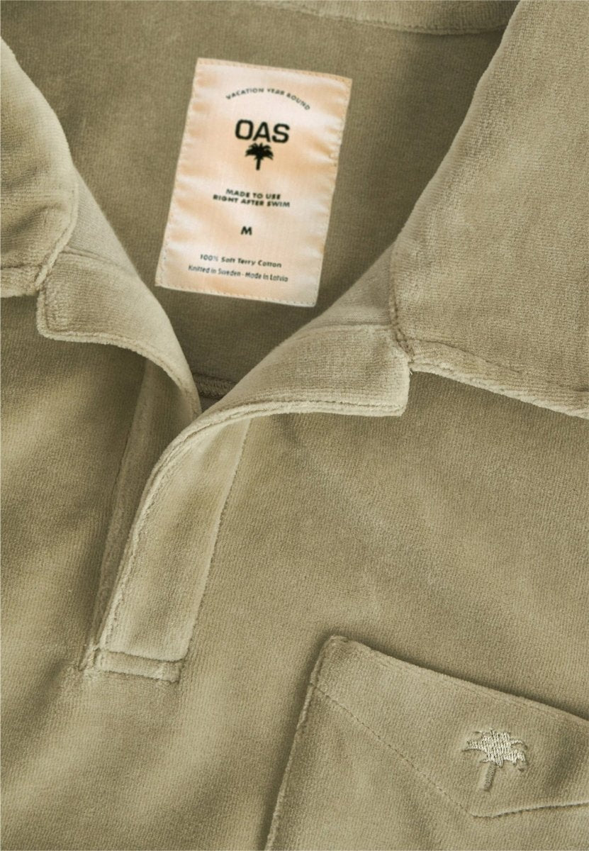 OAS Washed Grey Velour Long Sleeve - Mandy
