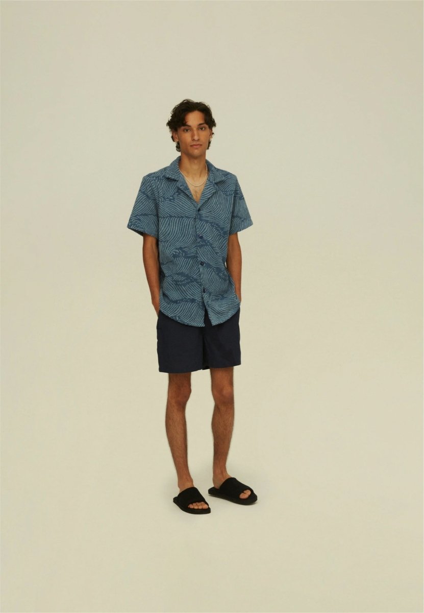 OAS Wavy Cuba Terry Shirt - Mandy