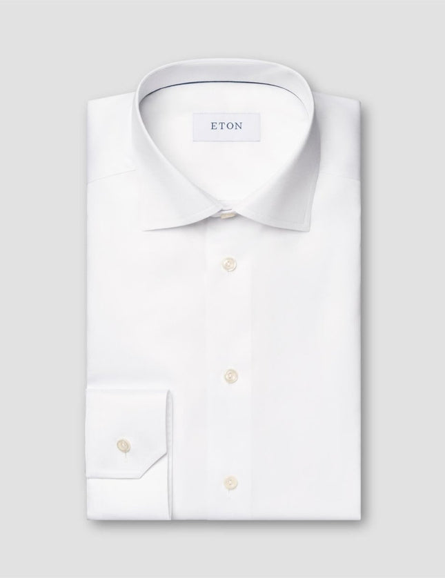 Eton White Signature Twill Shirt - Mandy