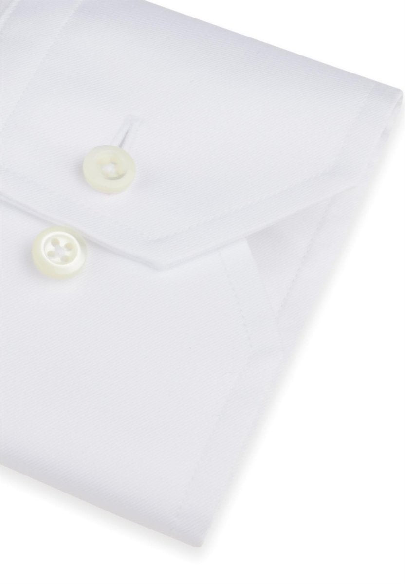 Stenströms White twill shirt (fitted body) - Mandy