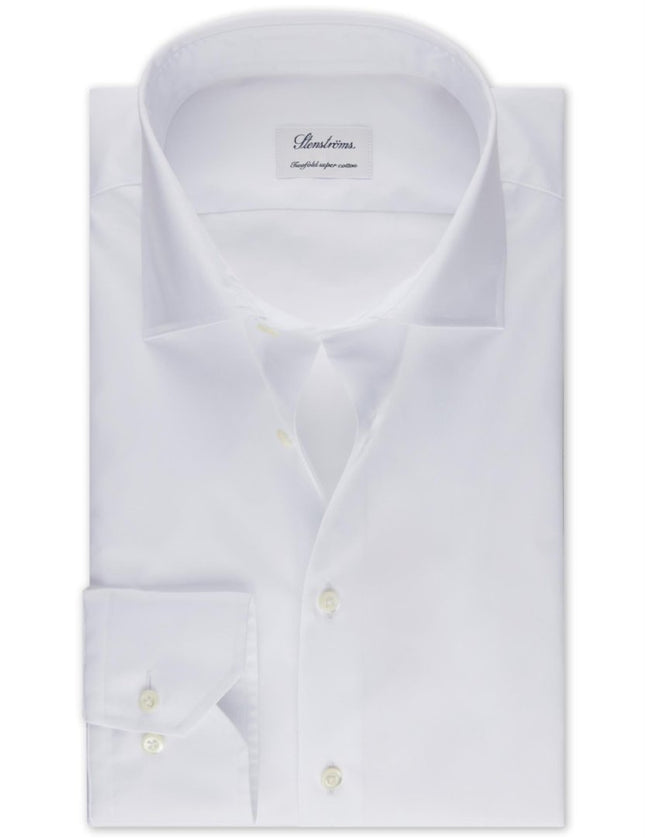 Stenströms White twill shirt (slimline) - Mandy