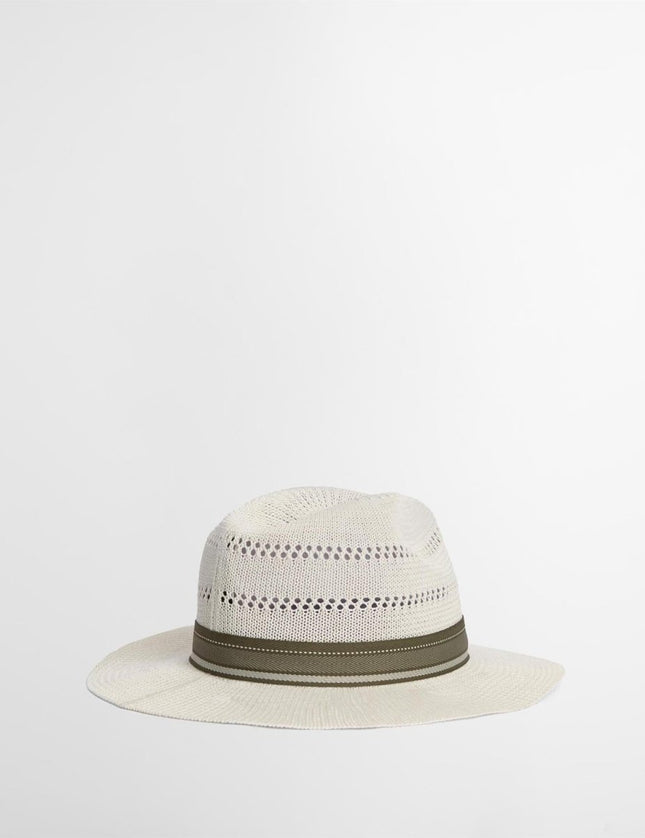 Barbour Whitfield Fedora hat - Antique White - Mandy